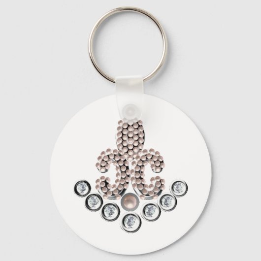 （紋章の）フラ・ダ・リで飾られた キーホルダー (正面)