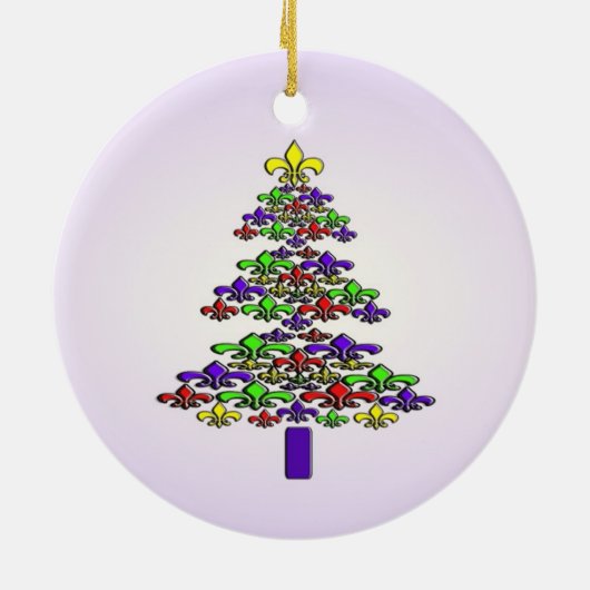 (紋章の)フラ・ダ・リのクリスマスツリーのオーナメント セラミックオーナメント (裏面)
