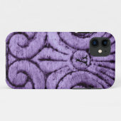 (紋章の)フラ・ダ・リのデザイン(紫色) Case-Mate iPhoneケース (裏面(横))