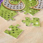 (紋章の)フラ・ダ・リのニュー・オーリンズの宝石の輝き ジグソーパズル (側面)