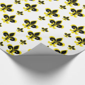 (紋章の)フラ・ダ・リの上敷のフランス人のニュー・オーリンズの記号 ラッピングペーパー (角)