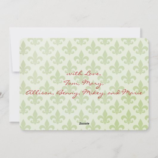 (紋章の)フラ・ダ・リの倍は数々のな写真カード味方しました シーズンカード (裏面)