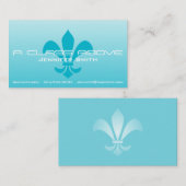 (紋章の)フラ・ダ・リの勾配はライト選びます色を衰退しました 名刺 (正面/裏面)