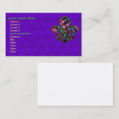 （紋章の）フラ・ダ・リの名刺のテンプレート 名刺 (正面/裏面)