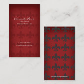 （紋章の）フラ・ダ・リの名刺 名刺 (正面/裏面)