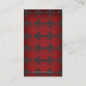 （紋章の）フラ・ダ・リの名刺 名刺 (裏面)