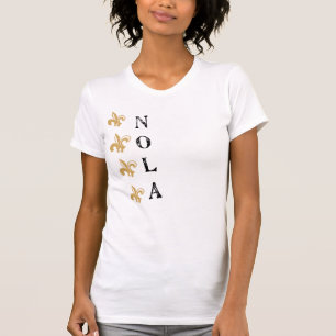 (紋章の)フラ・ダ・リの縦のノラVtgのティー Tシャツ