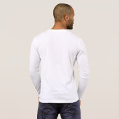 （紋章の）フラ・ダ・リの薄いブルーライン聖者の長袖の上 Tシャツ (裏面フル)