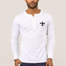 (紋章の)フラ・ダ・リの薄いブルーライン聖者の長袖の上 Tシャツ