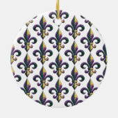 （紋章の）フラ・ダ・リの謝肉祭のビーズ セラミックオーナメント (裏面)