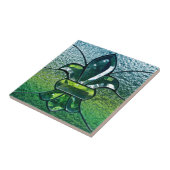 （紋章の）フラ・ダ・リのFlorニュー・オーリンズの緑の輝き タイル (側面)