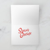 （紋章の）フラ・ダ・リはクリスマスを抽出します シーズンカード (内部)