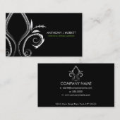 (紋章の)フラ・ダ・リアイコン名刺 名刺 (正面/裏面)