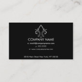 (紋章の)フラ・ダ・リアイコン名刺 名刺 (裏面)