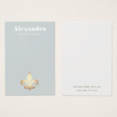 （紋章の）フラ・ダ・リイヤリング表示カード (正面&裏面)