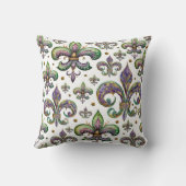 （紋章の）フラ・ダ・リウォーターカラーマルディグラスビベス クッション (裏面)