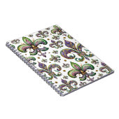 （紋章の）フラ・ダ・リウォーターカラーマルディグラスビベス ノートブック (右側)