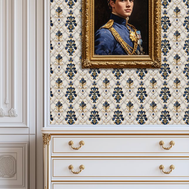 （紋章の）フラ・ダ・リエレガンス王室のプリンセススコア 壁紙 (Royal Fleur de Lis Elegance Princesscore Wallpaper)