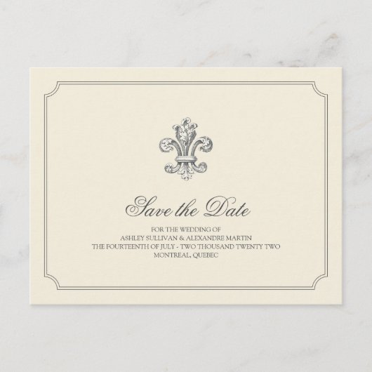 （紋章の）フラ・ダ・リエレガント保存日付 案内ポストカード (正面)