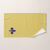 （紋章の）フラ・ダ・リオンゴールデン&ネイビーブルー バスタオルセット (ハンドタオル)