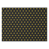 （紋章の）フラ・ダ・リオンブラックテーブルクロス テーブルクロス (正面(横))