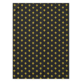 （紋章の）フラ・ダ・リオンブラックテーブルクロス テーブルクロス (正面)