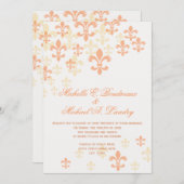 （紋章の）フラ・ダ・リカスケード結婚非公式3 招待状 (正面/裏面)