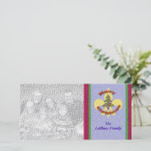 (紋章の)フラ・ダ・リクリスマスツリーフォトカード シーズンカード (スタンド正面)