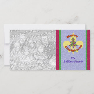 （紋章の）フラ・ダ・リクリスマスツリーフォトカード シーズンカード