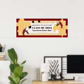 （紋章の）フラ・ダ・リクロフィッシュ卒業バナー ポスター (ホームオフィス)