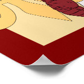 （紋章の）フラ・ダ・リクロフィッシュ卒業バナー ポスター (角)