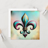 （紋章の）フラ・ダ・リグリーティングカード カード (正面/裏面インサイチュ)