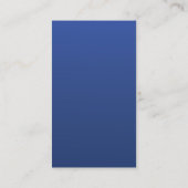 （紋章の）フラ・ダ・リシルバーネイビーブルービジネスカード 名刺 (裏面)