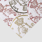 (紋章の)フラ・ダ・リスタンプクラウンフランスのデコペ王室のージ 薄葉紙 (詳細)