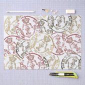 (紋章の)フラ・ダ・リスタンプクラウンフランスのデコペ王室のージ 薄葉紙 (クラフト)