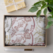 (紋章の)フラ・ダ・リスタンプクラウンフランスのデコペ王室のージ 薄葉紙 (ギフト)