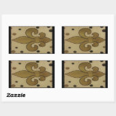 (紋章の)フラ・ダ・リタイルのシールに一致するドット–1ドット–2 長方形シール (シート)