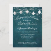 (紋章の)フラ・ダ・リティール(緑がかった色)灯 |ムーディ婚約パーティ 招待状 (正面)