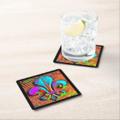 (紋章の)フラ・ダ・リデジタルアートデザインコースター スクエアペーパーコースター (インサイチュ)