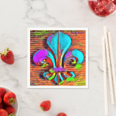 （紋章の）フラ・ダ・リデジタルアートデザインパーティーナプキンス スタンダードカクテルナプキン (インサイチュ)