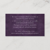 (紋章の)フラ・ダ・リナス紫ライト |ホテル詳細 エンクロージャーカード (裏面)