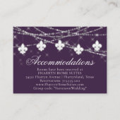 （紋章の）フラ・ダ・リナス・パープルライト宿泊施設 エンクロージャーカード (正面)