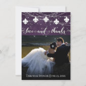 （紋章の）フラ・ダ・リナス | Plum Photo Love and サンキューカード (正面)