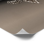 (紋章の)フラ・ダ・リニューオーリンズポスタージュエルスパークル ポスター (角)