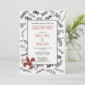 （紋章の）フラ・ダ・リハートフェルト式婚約 招待状 (スタンド正面)