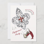 （紋章の）フラ・ダ・リハートフェルト式婚約 招待状 (裏面)