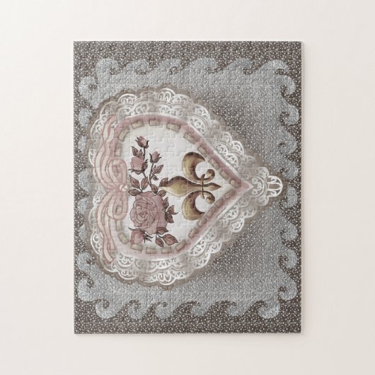 （紋章の）フラ・ダ・リハート ジグソーパズル (縦)