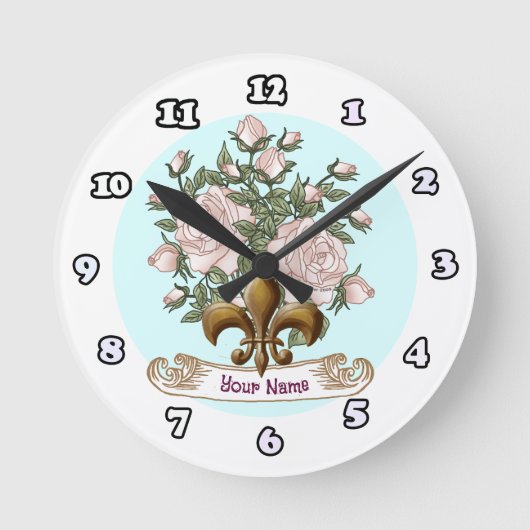 （紋章の）フラ・ダ・リバラ ラウンド壁時計 (正面)