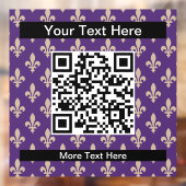 （紋章の）フラ・ダ・リパターフランスのン王室の、クリーム、紫 ウィンドウサイン (シート2)