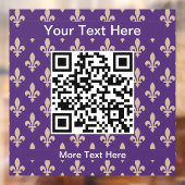 （紋章の）フラ・ダ・リパターフランスのン王室の、クリーム、紫 ウィンドウサイン (シート2)